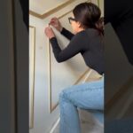 DIY Stair Paneling 🤩 #diy #diyideas #homerenovation #lifehacks