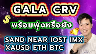 GALA CRV SAND NEAR IOST IMX XAUUSD ETH BTC รับต้านทำกำไร วิเคราะห์แนวโน้มแม่นๆประจำวัน