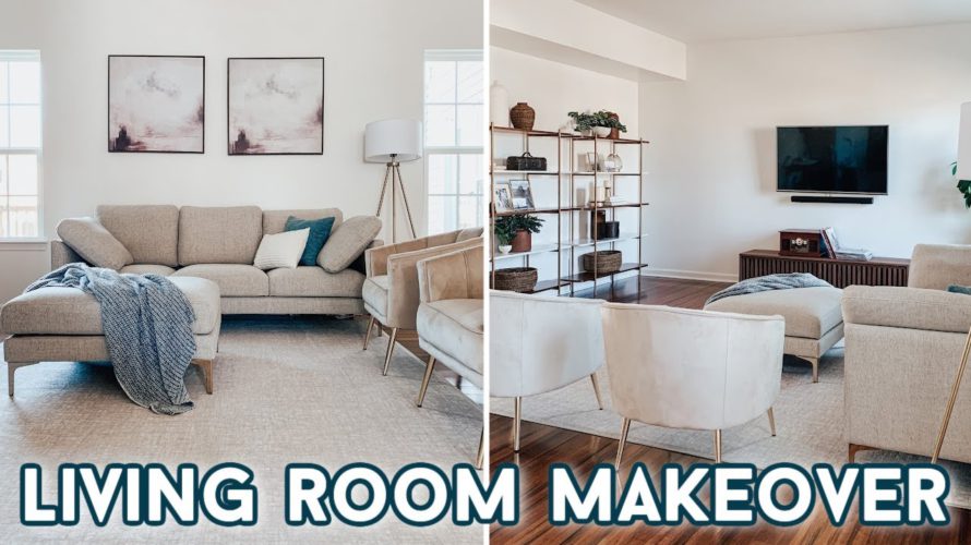 DIY LIVING ROOM MAKEOVER ON A BUDGET | LIVING ROOM DECORATING IDEAS | BUDGET ROOM TRANSFORMATION DIY