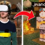MINECRAFT VR on the Oculus Quest 2 is SO FUN!