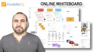 Miro collaborative whiteboard lifetime deal alternative, HuddleIQ with built-in video conferencing