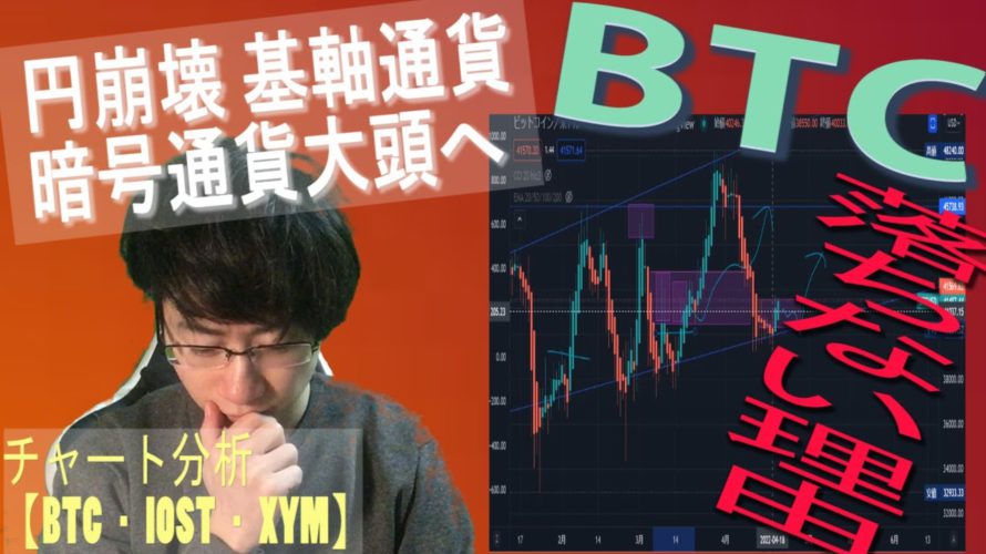 BTCがもうこれ以上下落できない理由【BTC・IOST・XYM】