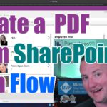 Create a PDF from SharePoint Data using Power Apps and Power Automate flow for free