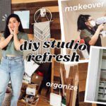 FINALLY FINISHING MY STUDIO! | DIY Craft Room Makeover  + Massive Declutter and Organization