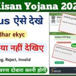 PM Kisan Ekyc Stetus Check Kaise Kare || pm kisan ekyc new prosess || pm kisan yojana self ekyc ||