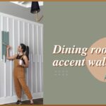 This will make your room look bigger| Updating builder grade home |Accent wall ideas for dining room