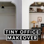 TINY OFFICE MAKEOVER from a CLOSET *DIY Desk & Handmade Decor*