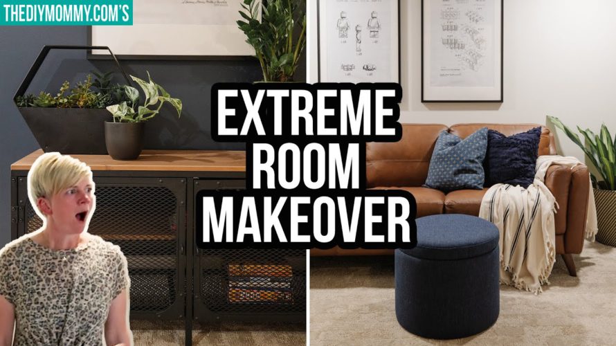 Transforming an awkward basement into a DREAM space (with secret storage!)