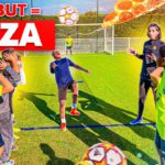 1 TOP BUT = 1 MEGA PIZZA ! DEFI FOOTBALL TECHNIQUE