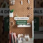 4 DESK ORGANIZATION ESSENTIALS for work/students