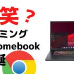 ゲーミングChromebook 登場!! Chromebookでゲーミング? これって需要ありますかね？ クラウドゲーミングがこれからの主流になるかも。（自信なし）