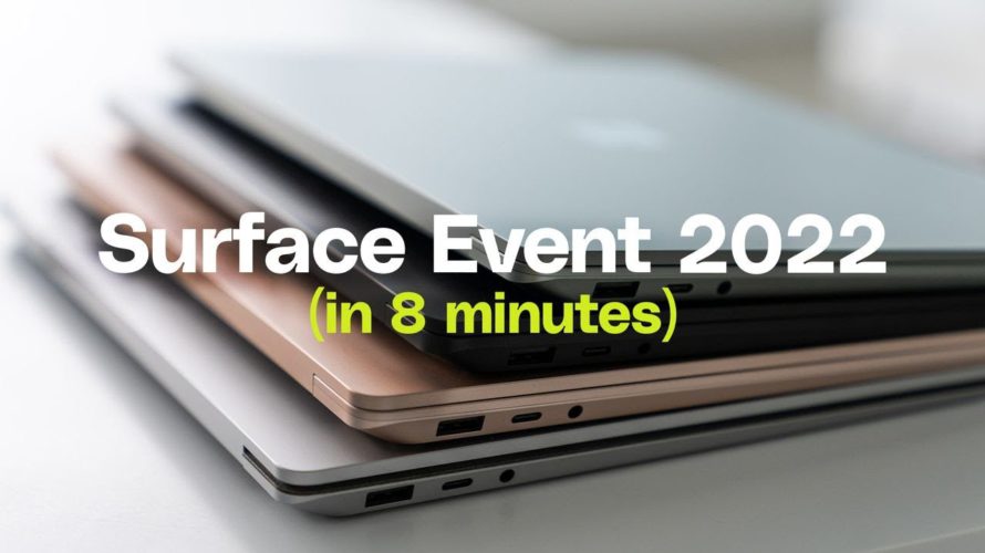 Microsoft Surface 2022 event in 8 minutes