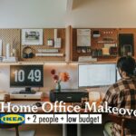 Home office makeover on low budget with IKEA hacks! Office for 2