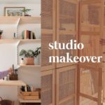 Workspace Makeover on a Budget | Ikea eket apothecary cabinet hack | diy creative studio