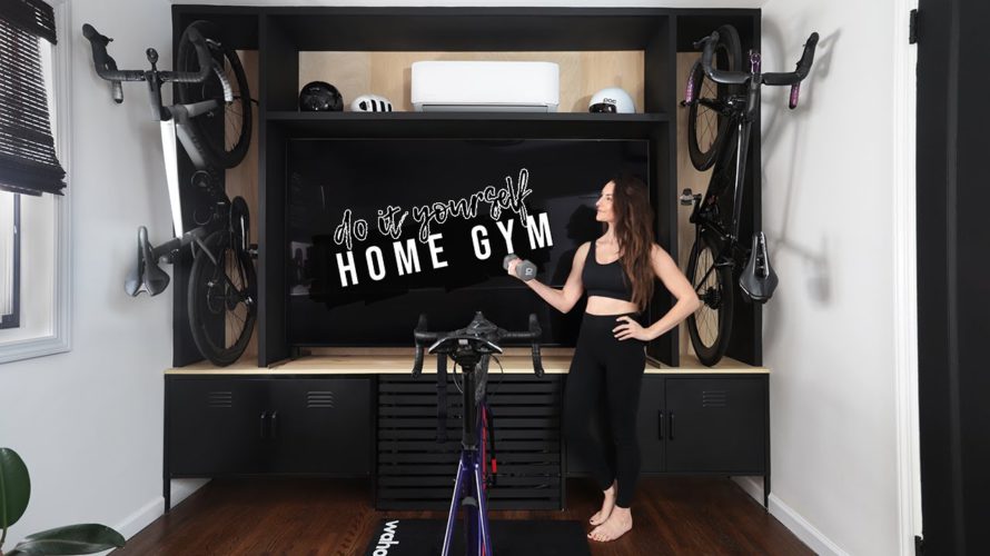 DIY SMALL BEDROOM TO HOME GYM MAKEOVER 💪