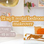 72 Sq Ft Bedroom Makeover | DIY Removable Board and Batten