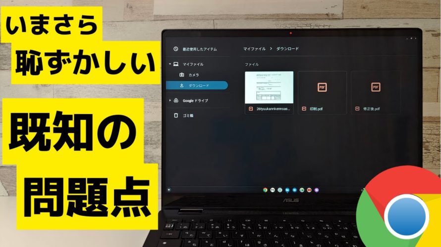 Chromebookのいまさら説明するのも恥ずかしい既知の問題点!! 解決策をみんなで考えてみよう!! 致命的ではないものの、地味に使いづらいよね・・・PDFはなんとかしてよ😅