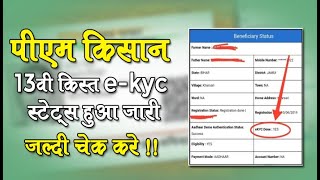 PM Kisan Ekyc Status Kaise Check Kare | Pm Kisan Kyc Status Check 2023 | Online Process