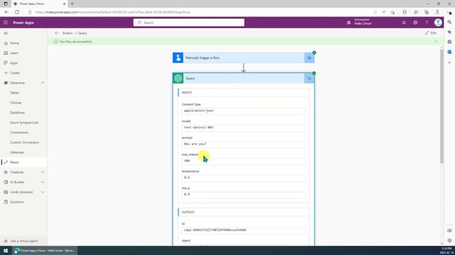 [DEMO] Use ChatGPT Custom Connector in Power Automate Flow