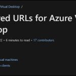 Firewall URLs and ports open for Azure Virtual Desktop AVD