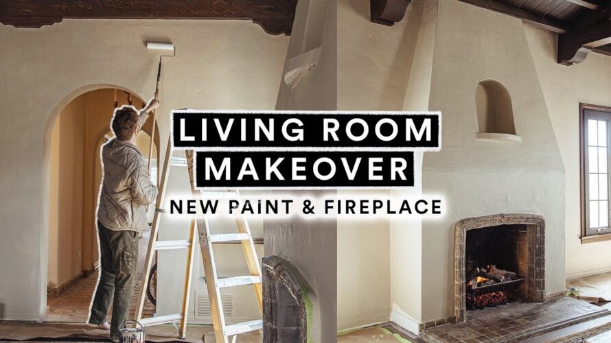 EXTREME LIVING ROOM MAKEOVER ✨ Part 3 ✨ Perfect Paint & DIY Fireplace