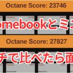 【Chromebook】ミニ PCとベンチマーク対決やってみたら色々分かった