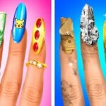 Problèmes de BEAUTÉ avec ONGLES et CHEVEUX LONGS – Soucis de Fille RICHE vs FAUCHÉE par Défi Accepté