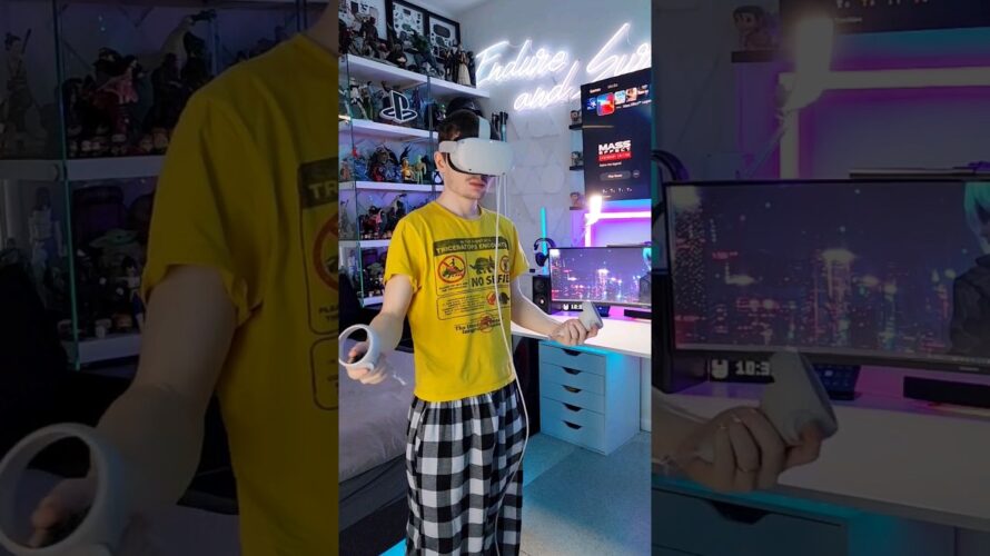 Meta Quest 2 Unboxing and accessories from Syntech!🔥👍 #gaming #gamingsetup #vr