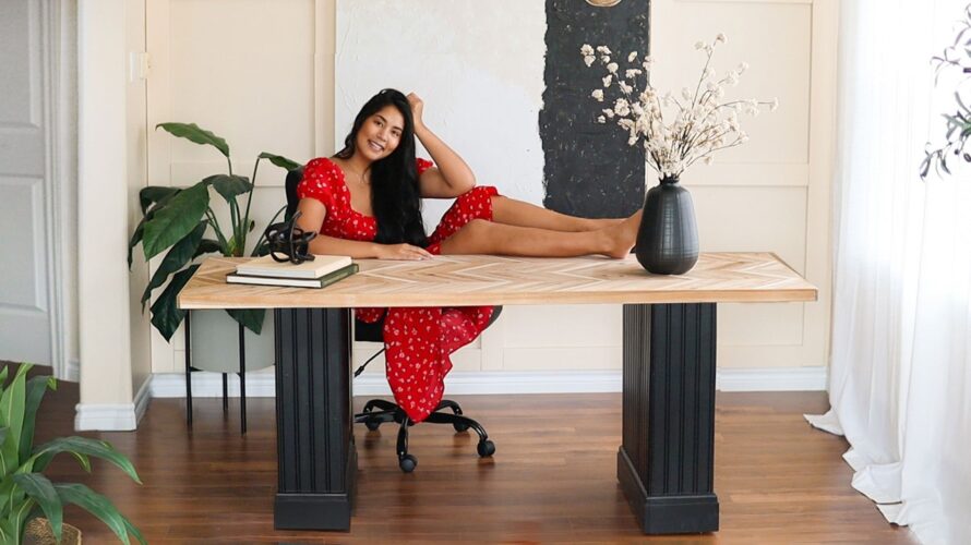 Making a DIY Office Desk (no more working from bed 🙅🏽♀️)