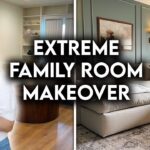 DIY EXTREME FAMILY ROOM MAKEOVER | MOODY ACADEMIA DESIGN