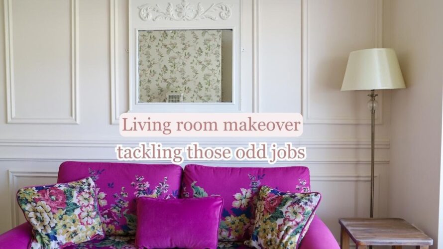 Living Room Makeover: Wood Staining My DIY Stool & Tackling Pesky Odd Jobs!