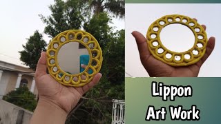 DIY Lippan Art on Cardboard | Easy Lippan Art Work for Beginners | FnF Creations