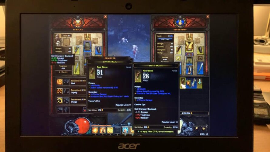 Diablo 3 play through on a chromebook