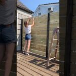 EASIEST DIY PRIVACY WALL || #diy #backyard
