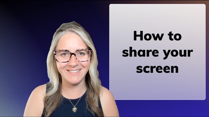 How to share your screen in mmhmm