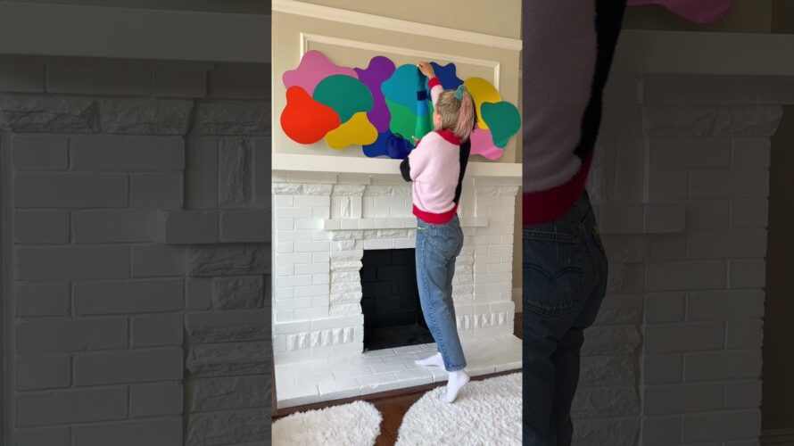 Next DIY project! The full living room will be updated soon- including the ceiling! #shorts