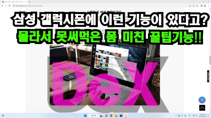 삼성 덱스(DEX) 꿀팁 활용백서!