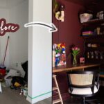 30 Sq Ft Closet Turned Home Office and Art Studio | DIY pegboard