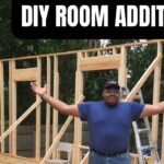 DIY addition. How my husband and I built our room addition ourselves and on a budget #thrifting