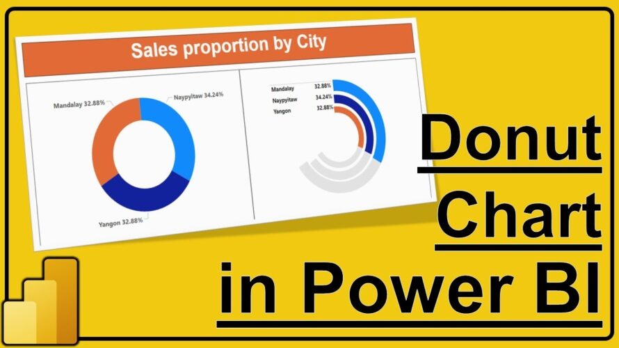 Donut Chart in Power BI | Multi layered Donut Chart in Power BI | #11