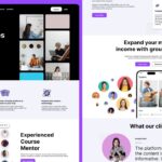 E-Learning Landing Page Design Using Figma | Autolayout + Component