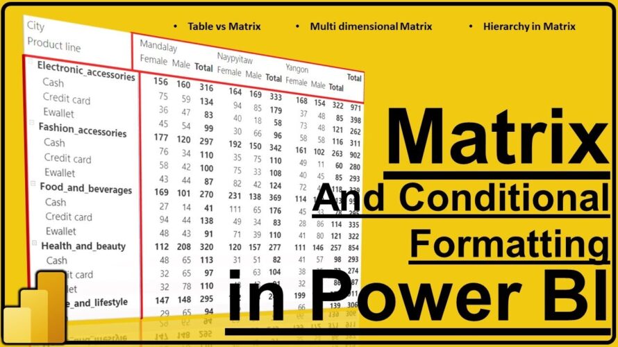 Matrix in Power BI | Table VS Matrix in Power BI | Creating Multi-dimensional Matrix in Power BI| #8