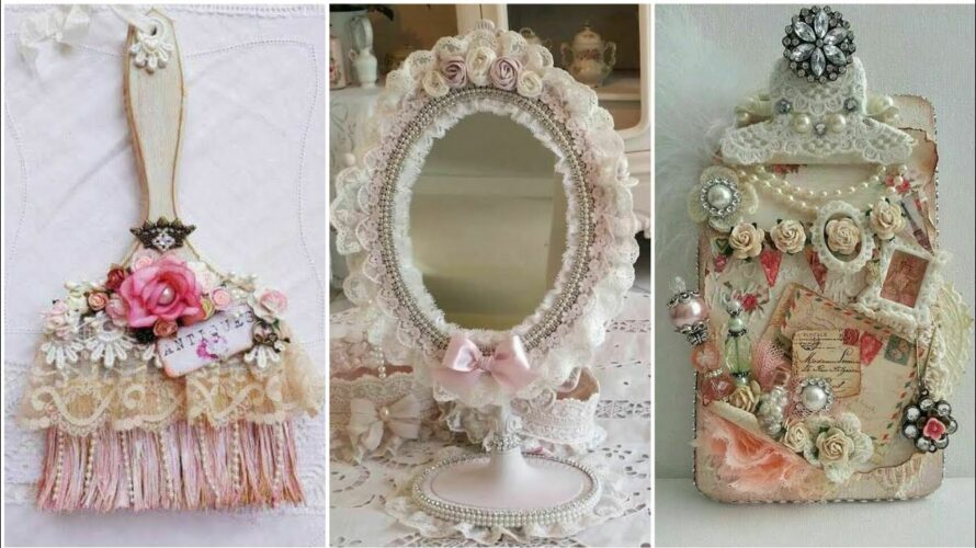 Shabby chic style DIY project design ideas.