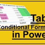 Tables in Power BI | Conditional Formatting in Tables in Power BI | #7