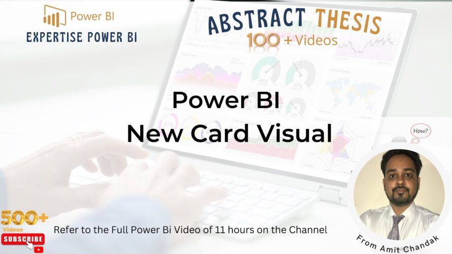 #powerbitutorial #powerbiforbeginners| Power BI: New Card Visual