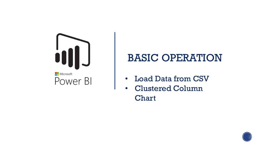 6. Power BI BASIC OPERATION | Data import | Clustered Column chart | #powerbi #dataanalysis