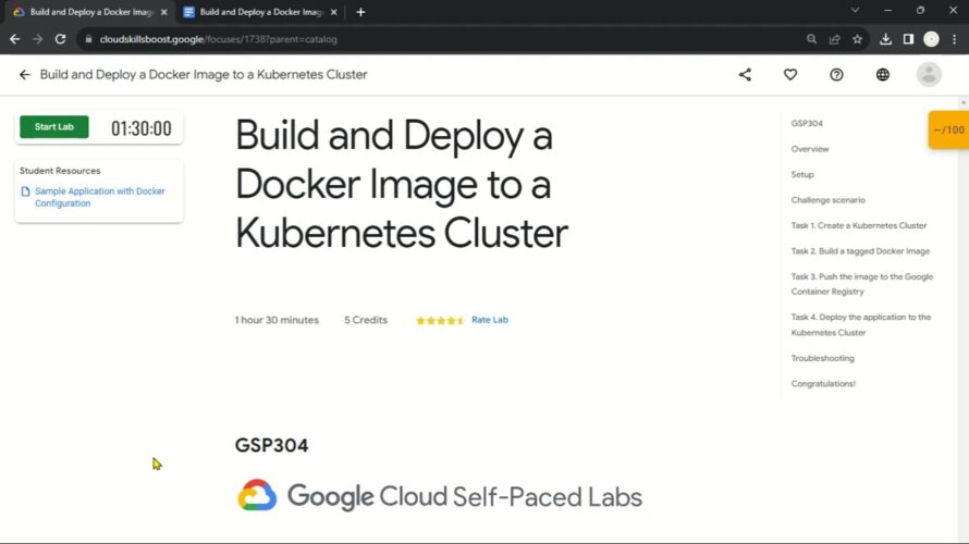 Build and Deploy a Docker Image to a Kubernetes Cluster | GSP304 | Solution