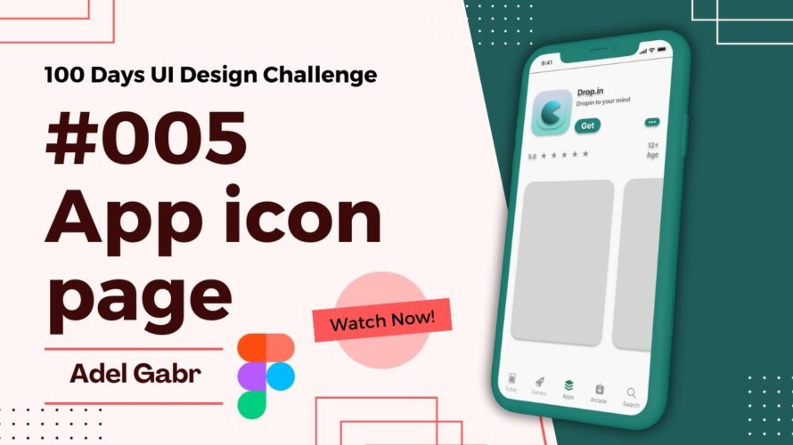 Create stunning App icon page with figma | Daily UI Design Challenge