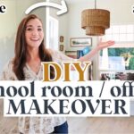 EXTREME HOME MAKEOVER (on a budget!) DIY school room/office | EPIC BEFORE + AFTER #backtoschool 2023
