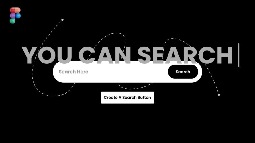 How To Create A Search Button | In Figma | #search